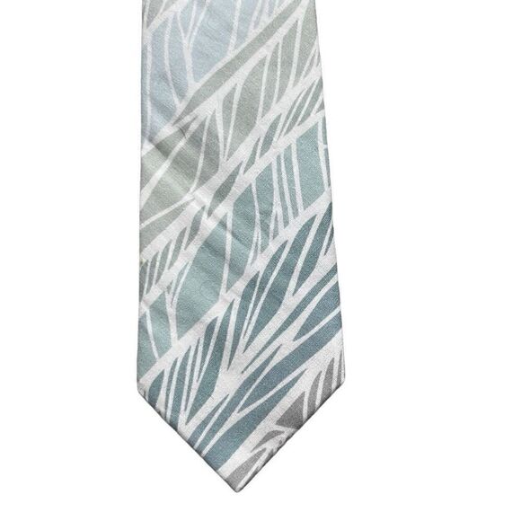 Littlest Prince Boys 2-5 Yr Blue Green Abstract Stripe Tie Necktie NEW - Picture 3 of 5